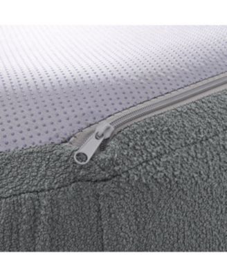 Streamdale Curved Lamb's Wool Modular Sectional Sofa - Gray