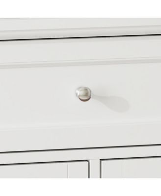 Changing Table, Chest of Drawers, Dresser with 3 Drawers, 4 Shelves and 2 Doors.