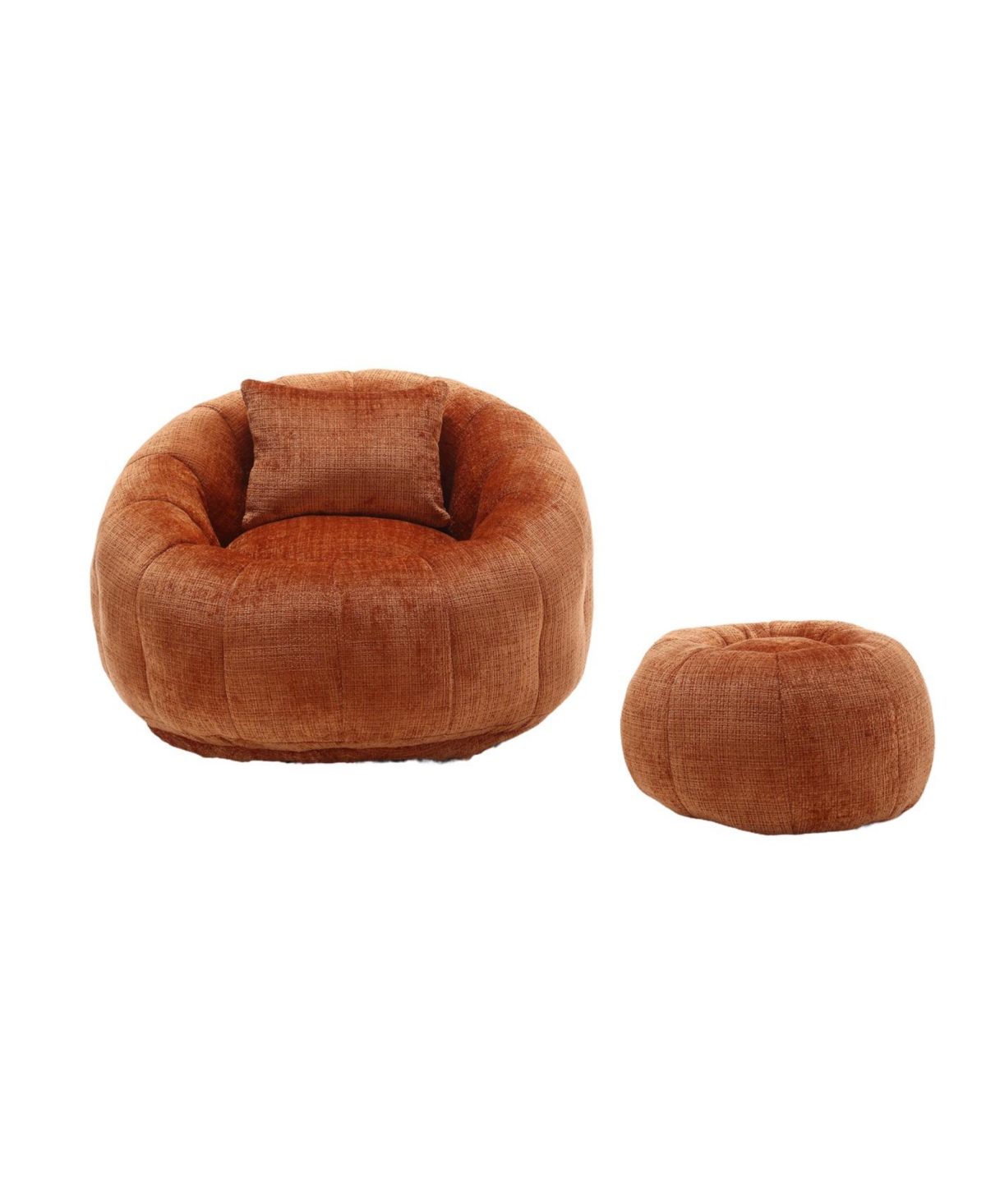 Streamdale Furniture Streamdale Modern Bean Bag Chair with Ottoman for Adults