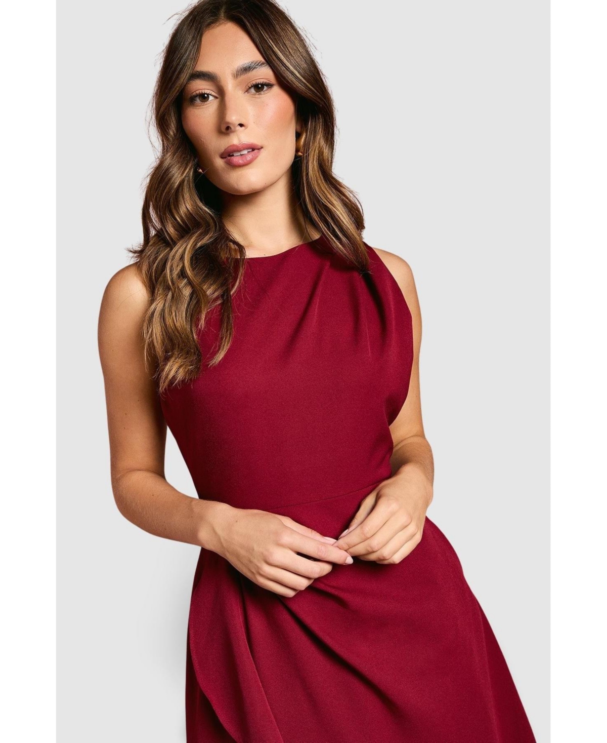 Coast Women's Waterfall Crepe Midi Dress