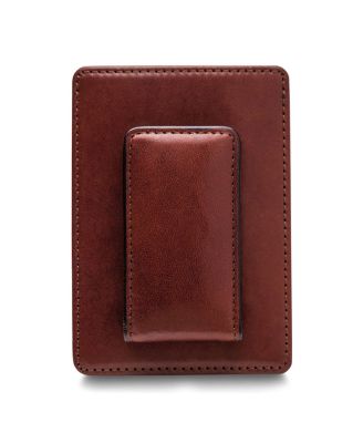 Men's Old Leather Deluxe Front Pocket Wallet, Dark Brown