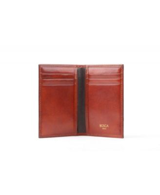 Men's Old Leather 8 Pocket Credit Card Case, Cognac