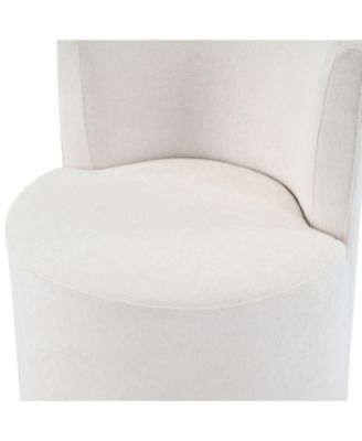 Streamdale Modern Swivel Upholstered Side Chair in Beige