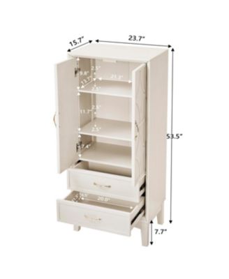 Streamdale 53.5" Tall Mid Century Modern Kitchen Pantry Storage Cabinet with Doors & Drawers