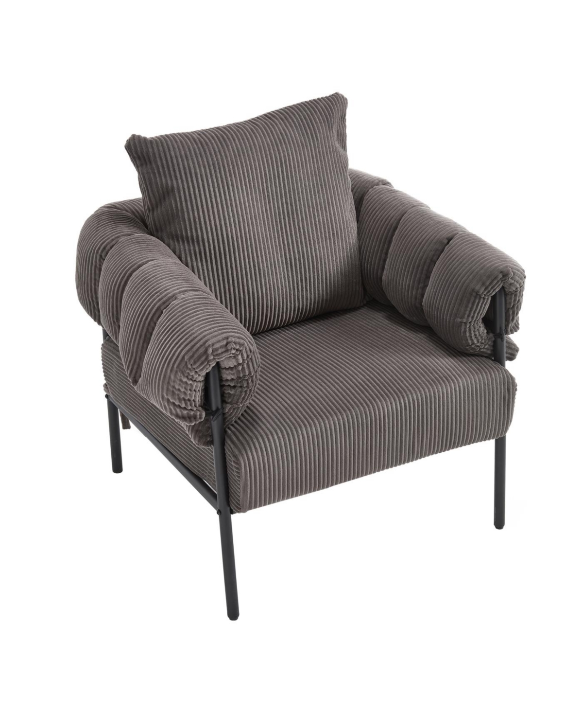 Streamdale Modern decorative chair with gold legs for living room, dressing area, office.