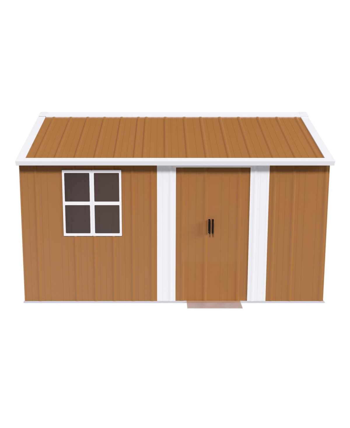 Streamdale 12x8 Ft Heavy-Duty Metal Storage Shed with Windows & Lockable Door