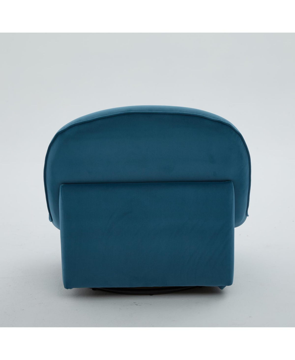 Streamdale Furniture Velvet Swivel Chair with 360-degree Metal Base