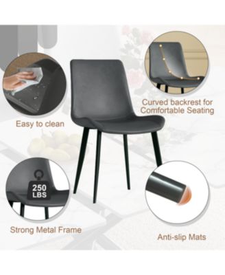 Modern Expandable Dining Table w/Retractable Leaf, Charred Stone & Black Base