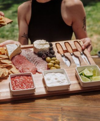 Picada Tapas Cheese Board Set with Dip Bowls