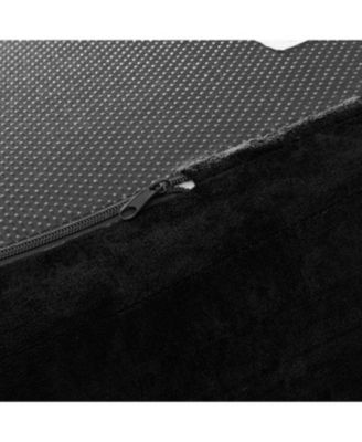 Streamdale Modern Cloud 4-Seater Curved Sectional Sofa, Minimalist Black Chenille Couch