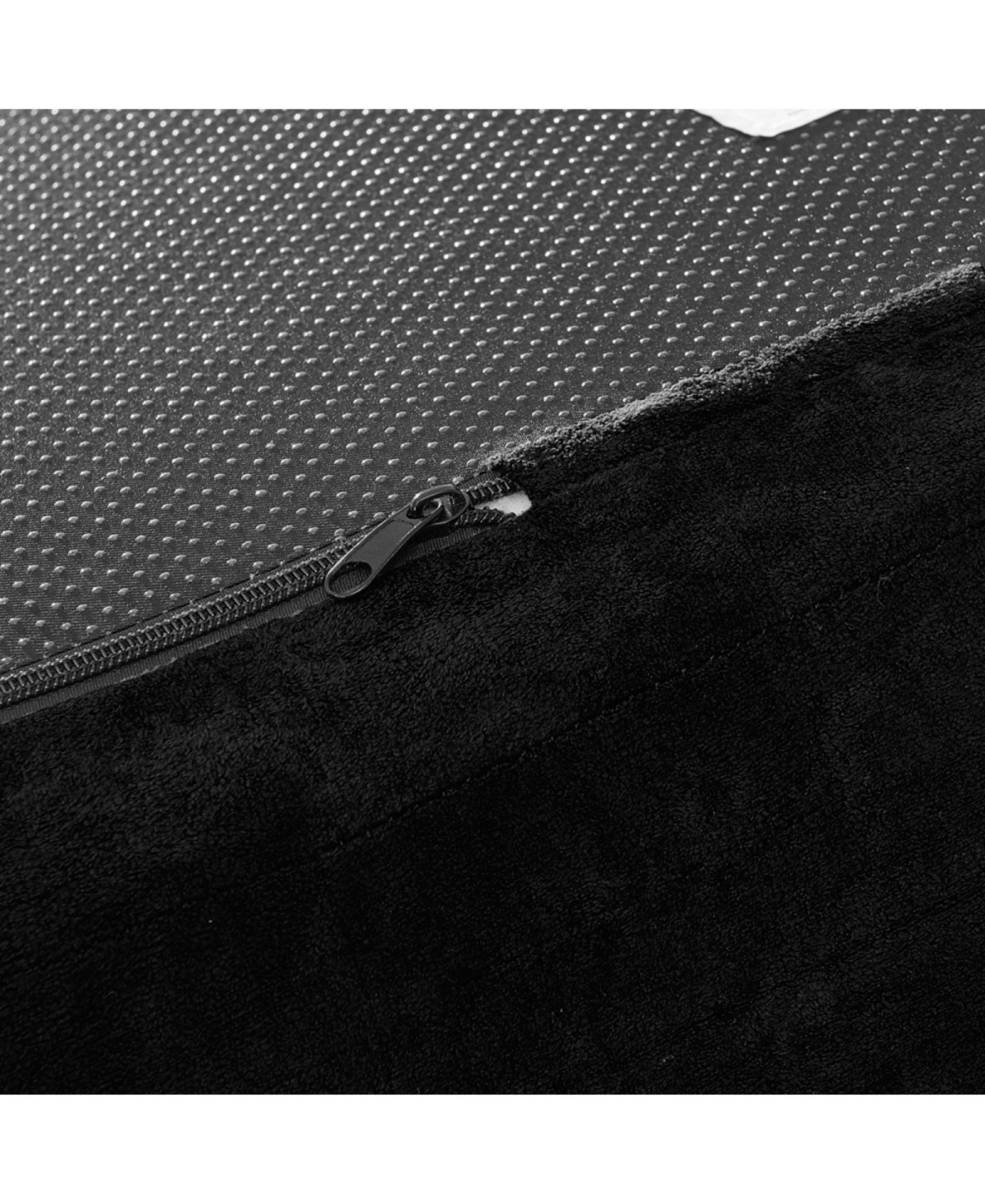 Streamdale Furniture Streamdale Modern Cloud 4-Seater Curved Sectional Sofa, Minimalist Black Chenille Couch