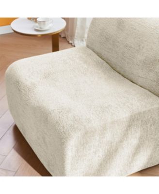 Single Foam Compression Sofa Chair with Footrest