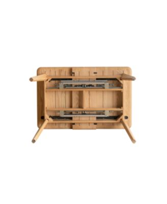 Solid Oak Round Dining Table (Extending, Seats 6-8