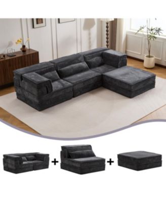 Streamdale Compression Sofa, Convertible Floor Sofa Bed, Modular Sectional Sofa