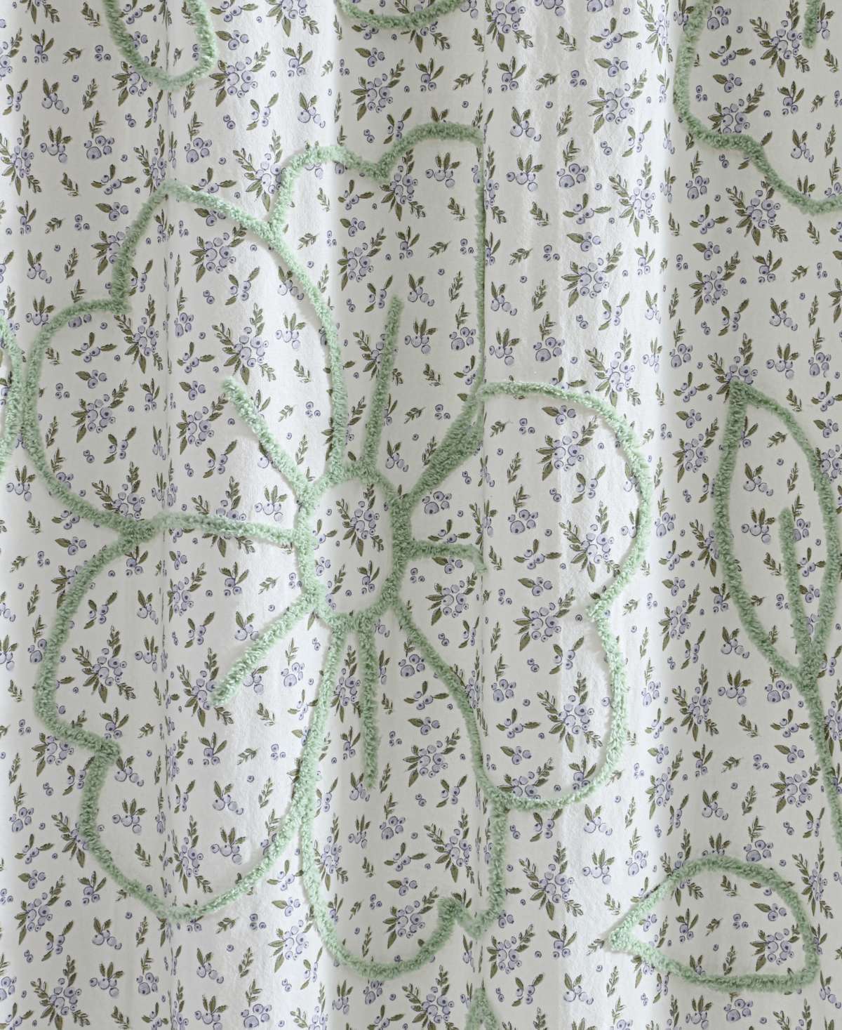 Peri Home Blueberry Chenille Shower Curtain, 72" x 72"