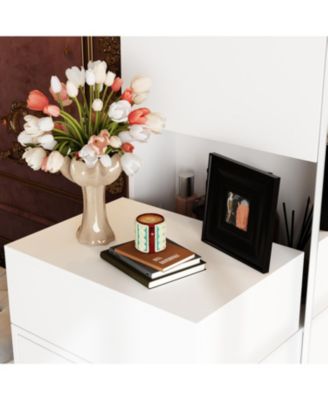 LED Dressing Table with full body mirror | Sliding cover hidden compartment+three drawer large capacity | Versatile in bedroom/dressing room