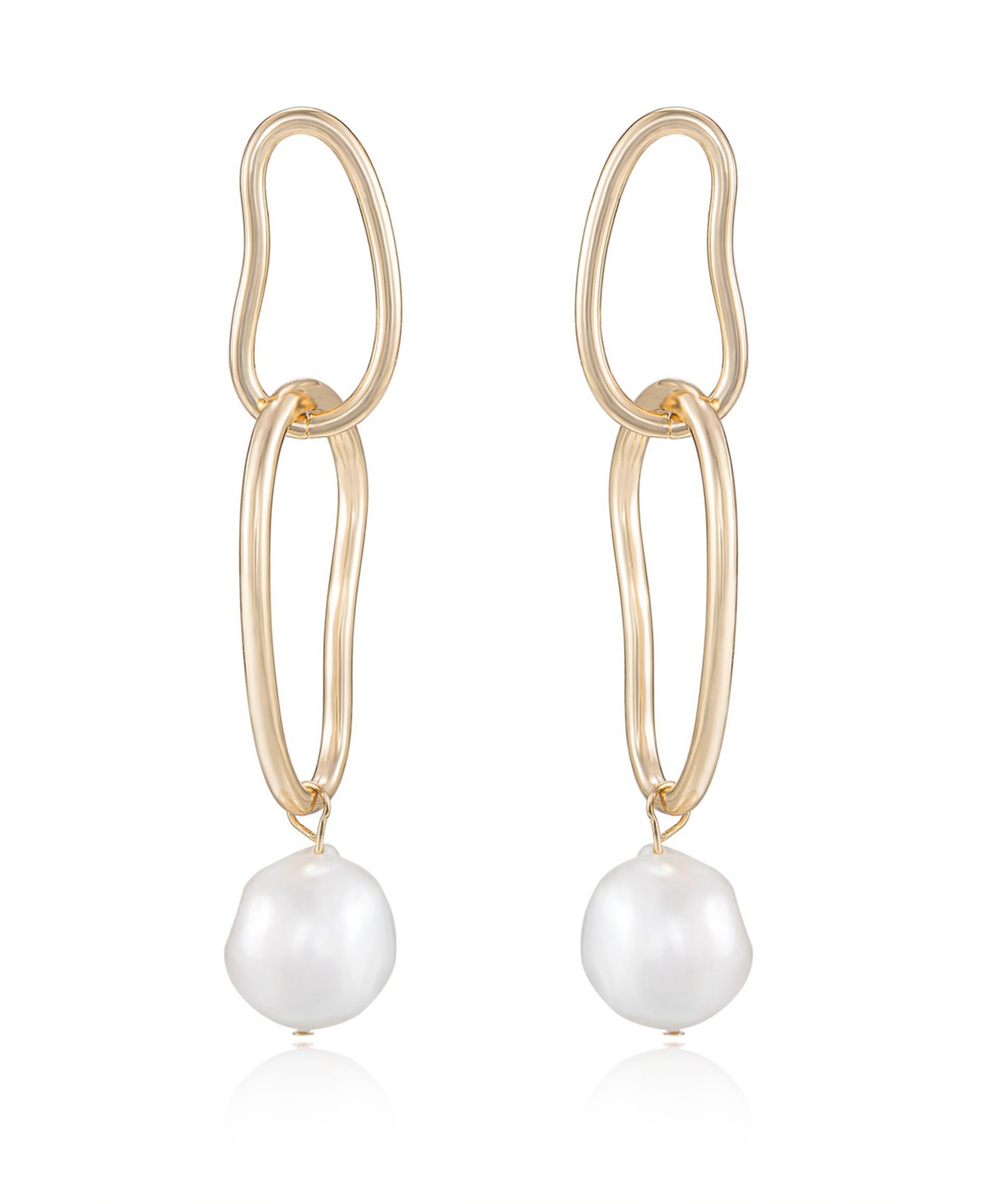 Mara Dangle Imitation Pearl Earrings