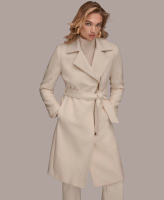 Women's Notch Collared Belted Coat