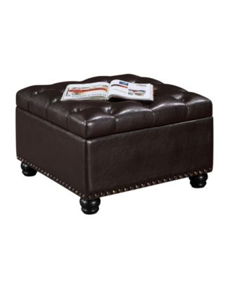 28" Plywood Square Ottoman Coffee Table