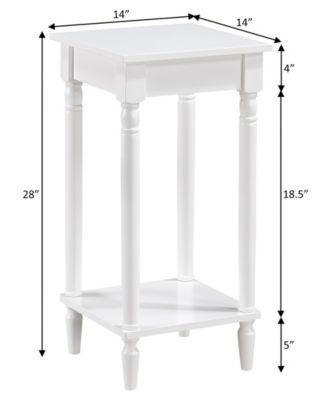 14" French Rubberwood Traditional End Table