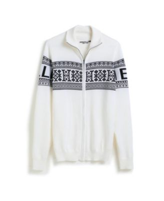 Unisex Vintage Sweden Design Full Zipped Cardigan