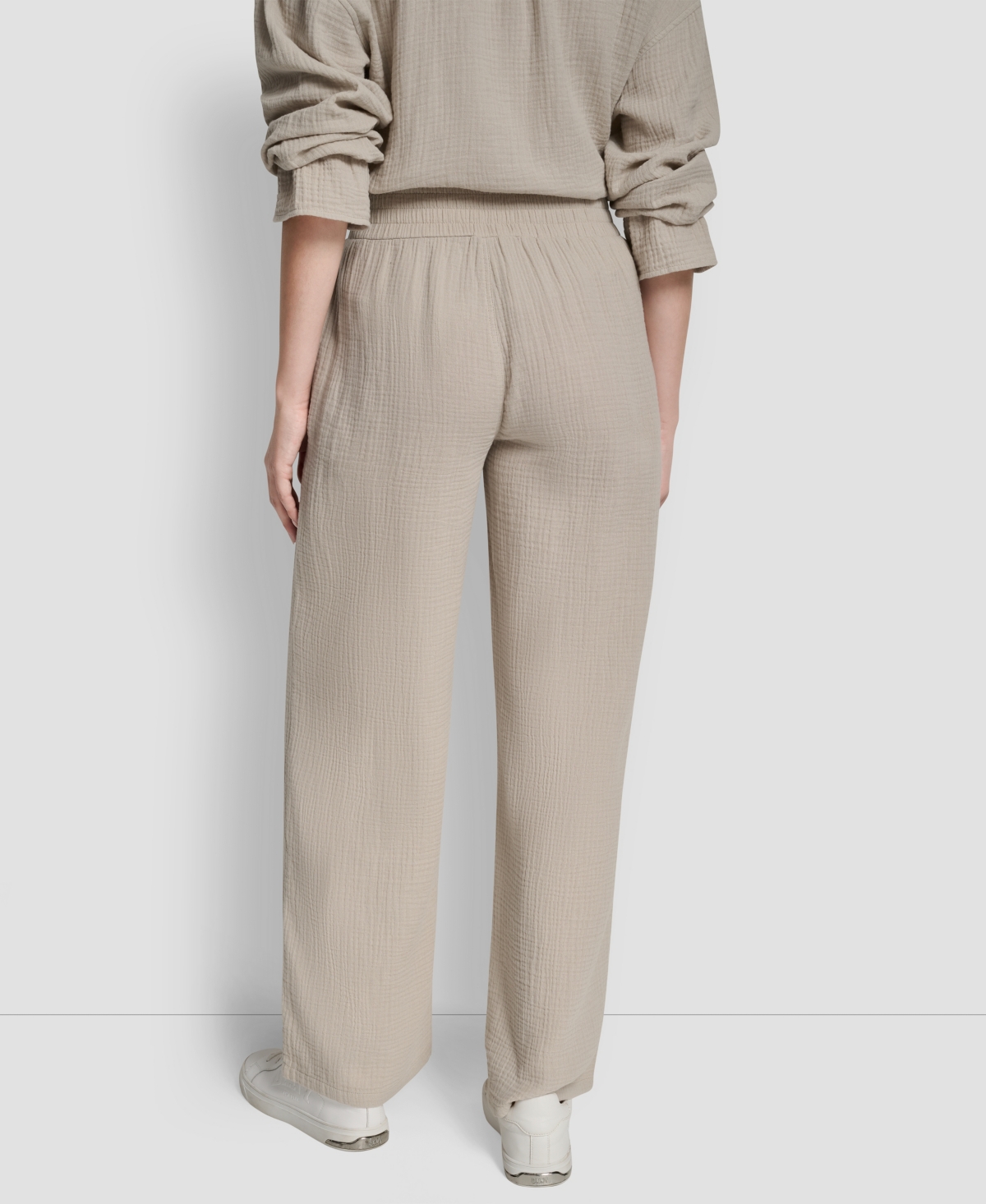 Dkny Jeans Women's High-Rise Gauze Straight-Leg Pants - Pbl