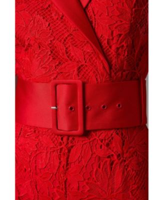 Women's Lisa Lace Belted Jumpsuit