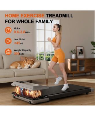 15.3539.37 inches Run Belt Treadmills 2.5HP 2 in 1 LED Display 0.6-5MPH 350 LBS Weight Capacity