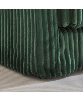 Streamdale Corduroy Loveseat Sofa with Pillow Top Arms & 2 Accent Pillows