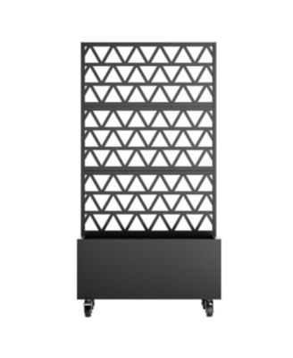 Streamdale Metal Planter Box with Trellis - 72"x36"x16" Raised Garden Bed for Climbing Plants