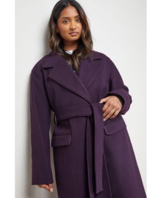 Women's Tie Belt Detail Midi Coat