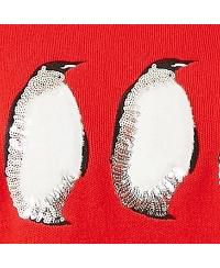Women's Festive Penguin Knitted Sweater
