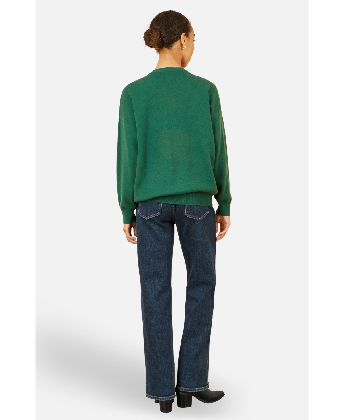 Yumi Women's Festive Penguin Knitted Sweater