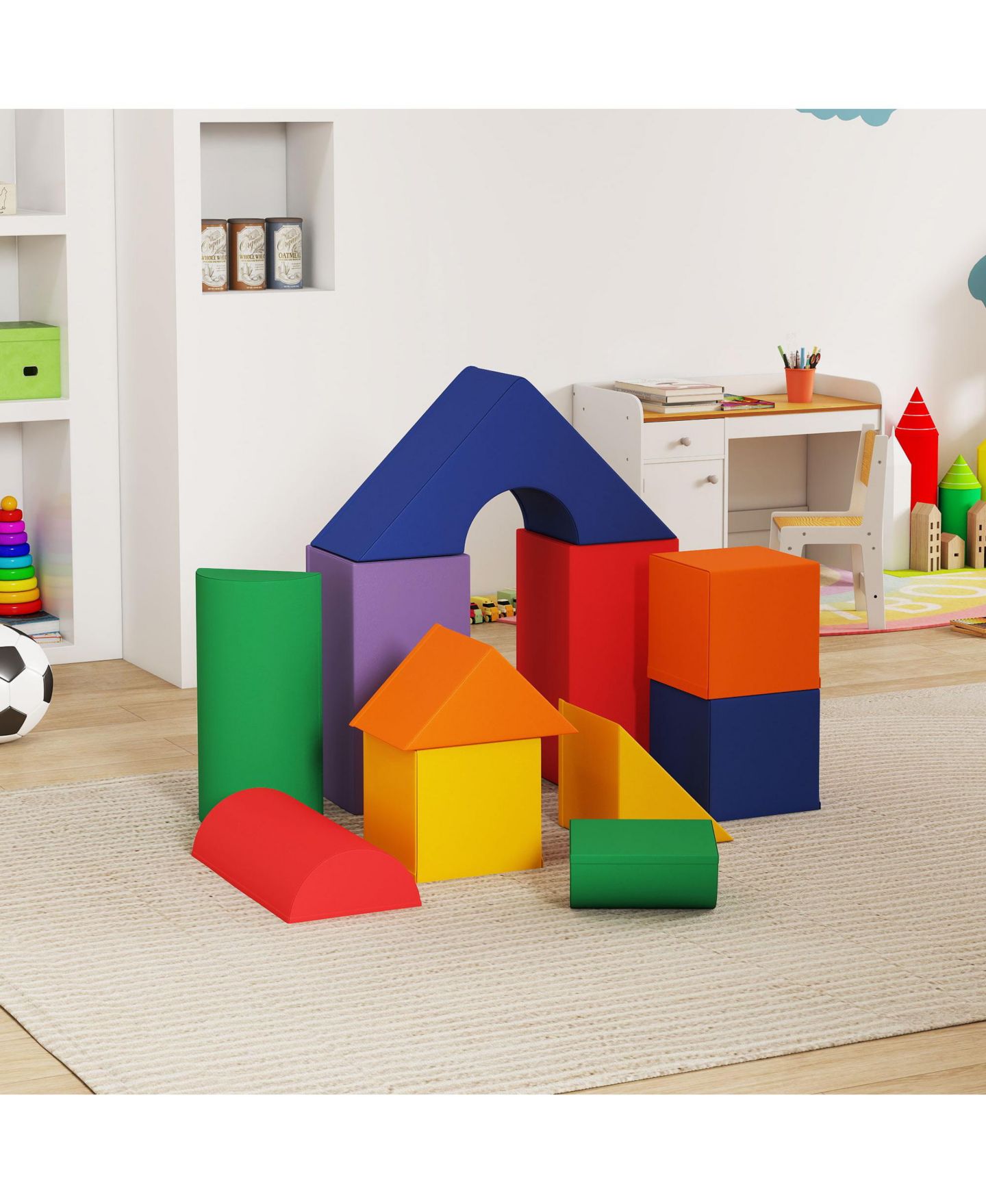 Детский конструктор Soozier Foam Building Block 11-Piece Building Set, Ages 1+ — фото 7