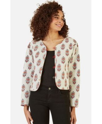 Women's Animal Reversible Cropped Quilted Jacket