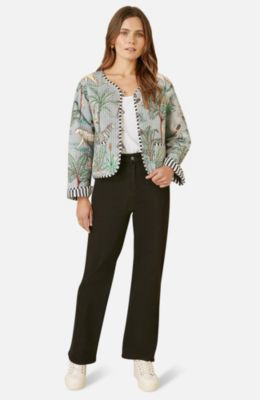 Women's Animal Reversible Cropped Quilted Jacket