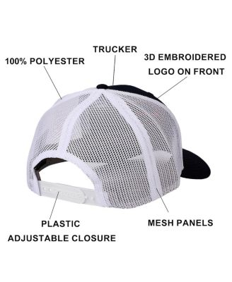 Men's 3D Embroidered Logo Navy Trucker Hat