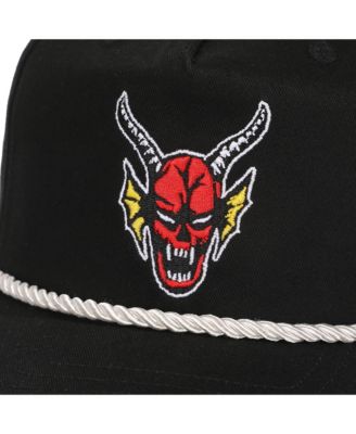 Men's Hellfire Club Demon Head Black Retro Grandpa Snapback Hat