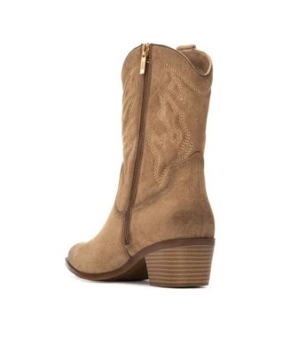 Women's Suede Italian Western Booties