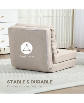 Convertible Chair, Floor Lazy Sofa with Adjustable Backrest,