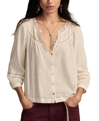 Women's Lace Long-Sleeve Shirt