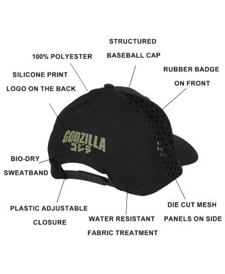 Men's Rubber Badge Adult Structured Baseball Cap With Mesh Panels
