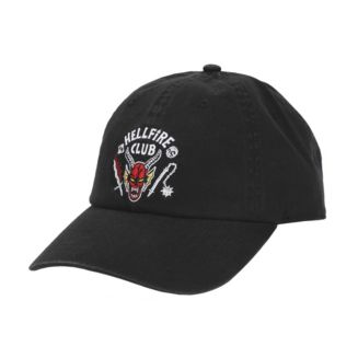 Stranger Things Men's Hellfire Club Black Unstructured Baseball