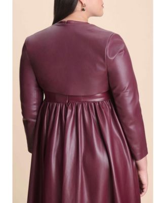 Women's Faux Leather Layering Sleeves
