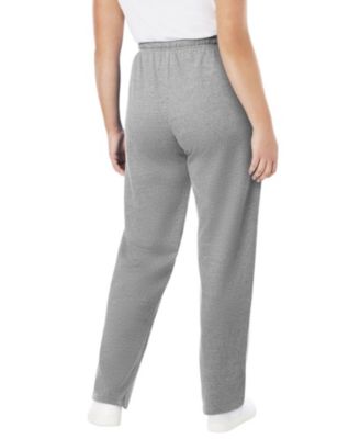 Women's Within Cotton French Terry Straight-Leg Pull-On Side-Stripe Pants