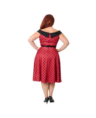 Plus Size Off the Shoulder Swing Dress