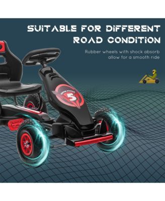 Ergonomic Pedal Go Kart Kids Ride-on Toy Pedal Car Go Cart,