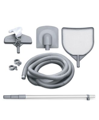 14' x 42" Oasis Outdoor Round Frame Above Ground Swimming Pool, Gray