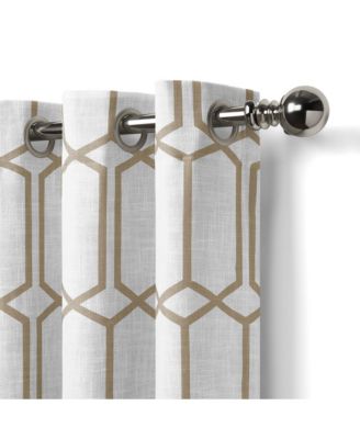 Kaiden Geometric Room Darkening Window Curtain