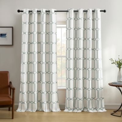 Kaiden Geometric Room Darkening Window Curtain